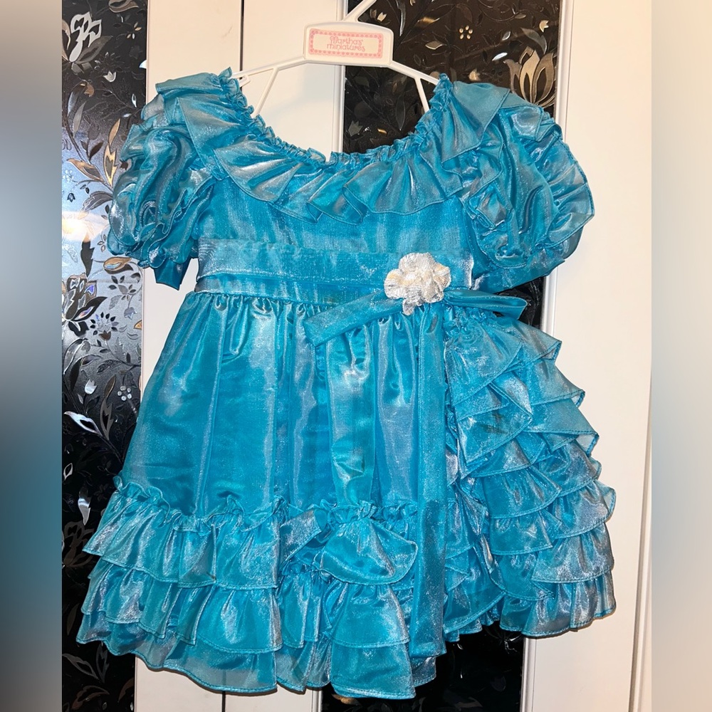 4 1980s Vintage Matha’s Miniatures Pageant Dresses little girl sizes 4, 5, 6& 6x - Picture 4 of 16